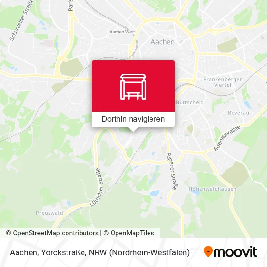 Aachen, Yorckstraße Karte