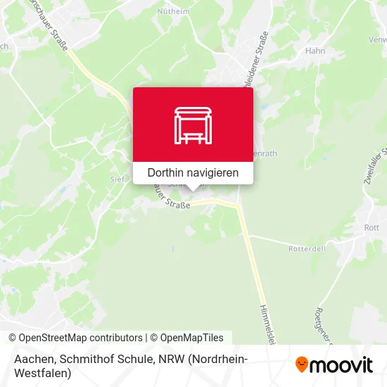 Aachen, Schmithof Schule Karte