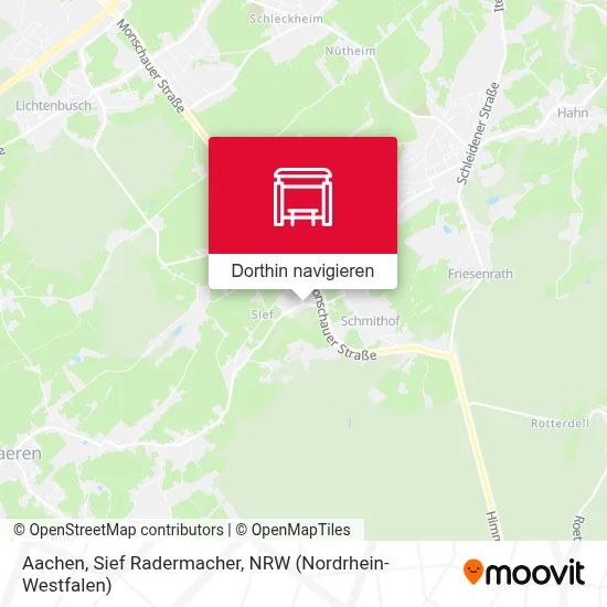 Aachen, Sief Radermacher Karte