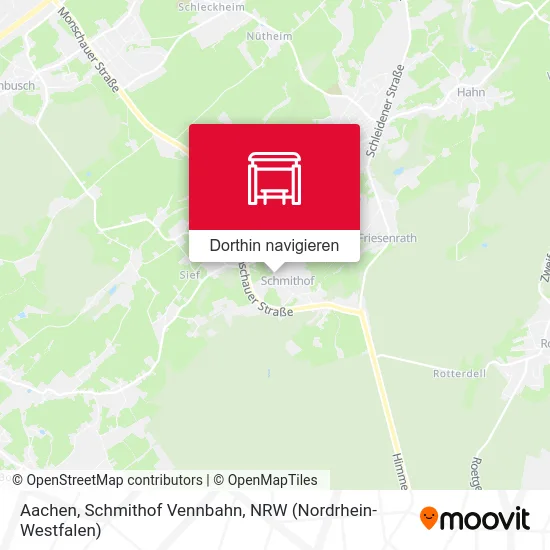 Aachen, Schmithof Vennbahn Karte