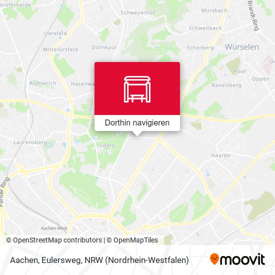 Aachen, Eulersweg Karte