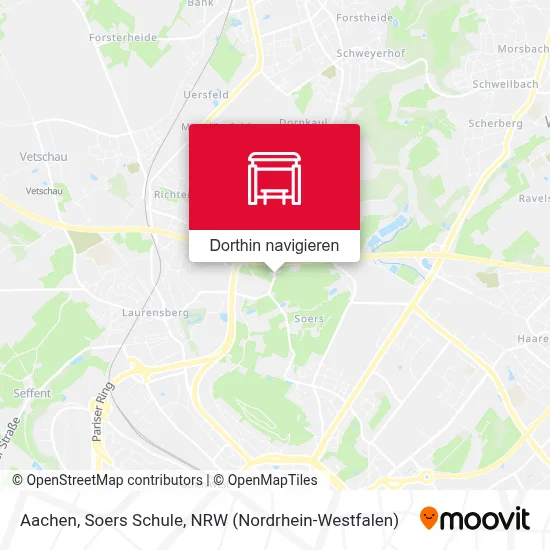 Aachen, Soers Schule Karte