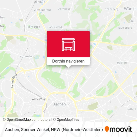 Aachen, Soerser Winkel Karte