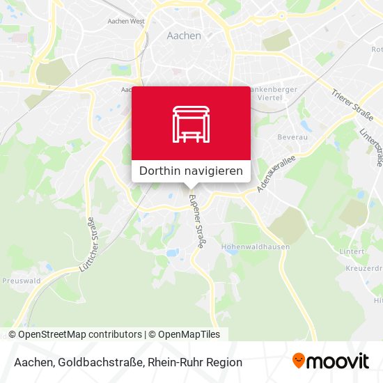 Aachen, Goldbachstraße Karte