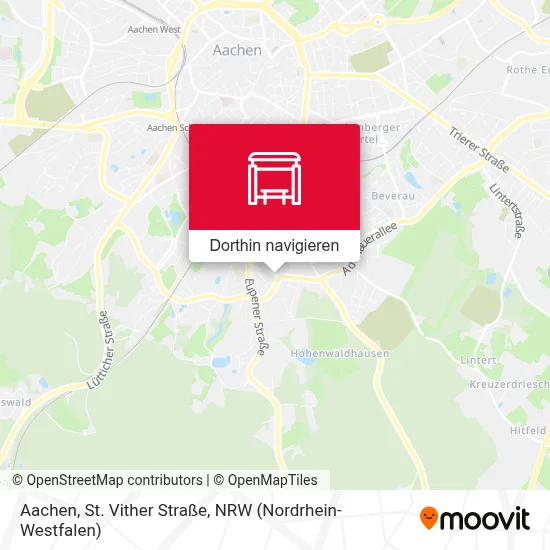 Aachen, St. Vither Straße Karte