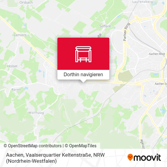 Aachen, Vaalserquartier Keltenstraße Karte