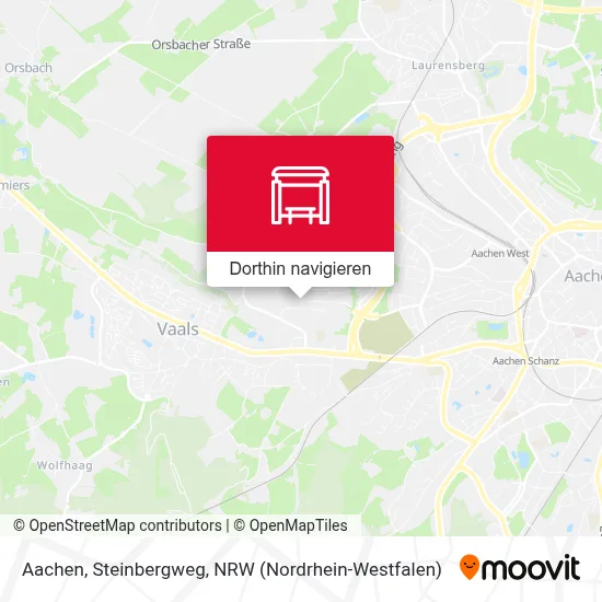 Aachen, Steinbergweg Karte