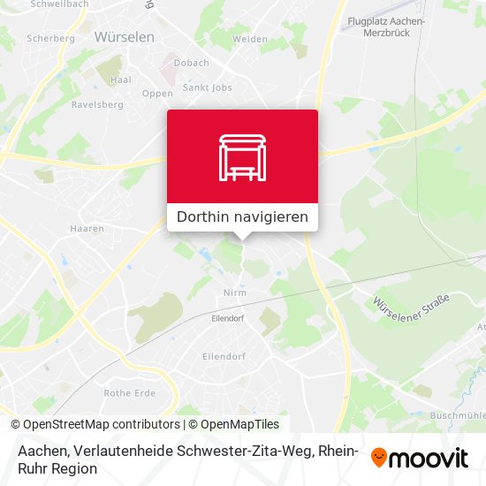Aachen, Verlautenheide Schwester-Zita-Weg Karte
