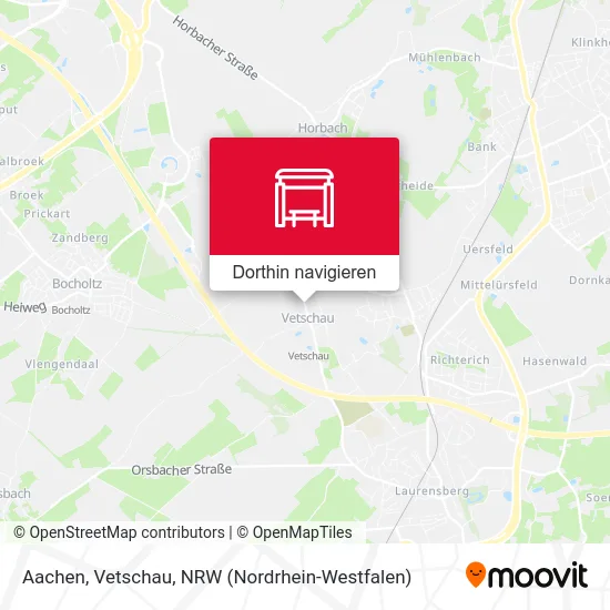 Aachen, Vetschau Karte