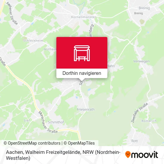 Aachen, Walheim Freizeitgelände Karte