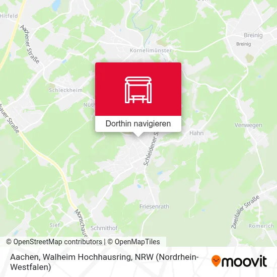 Aachen, Walheim Hochhausring Karte