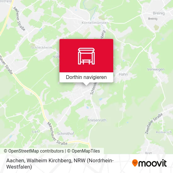 Aachen, Walheim Kirchberg Karte