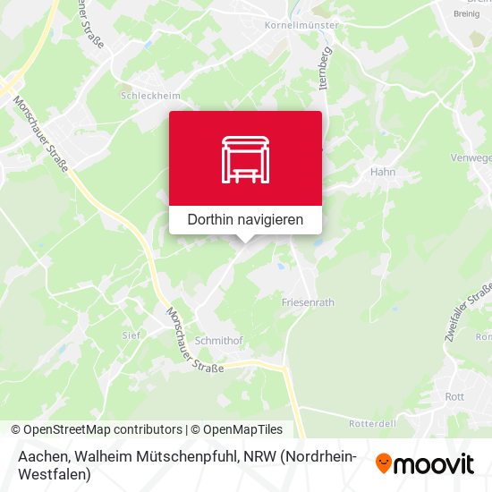 Aachen, Walheim Mütschenpfuhl Karte