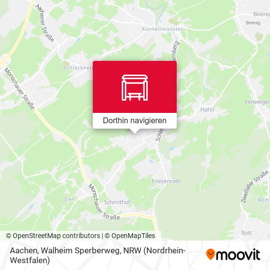 Aachen, Walheim Sperberweg Karte