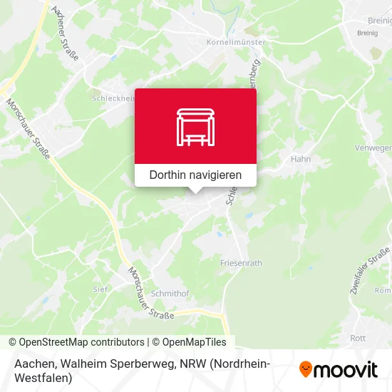 Aachen, Walheim Sperberweg Karte