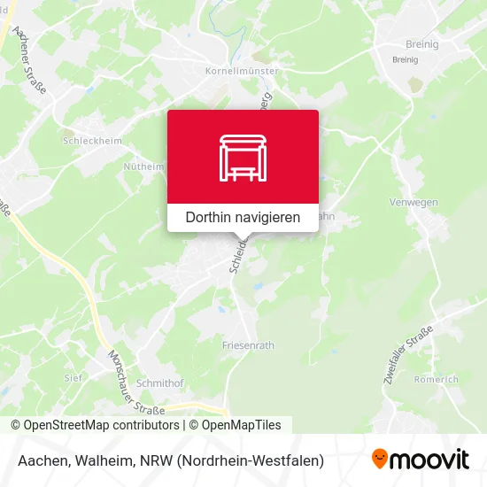 Aachen, Walheim Karte