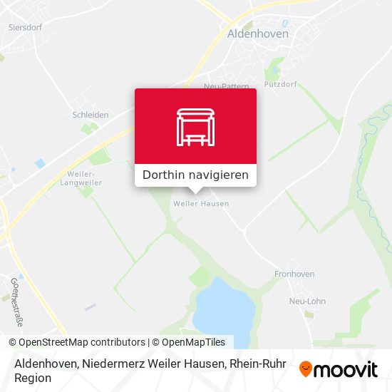 Aldenhoven, Niedermerz Weiler Hausen Karte