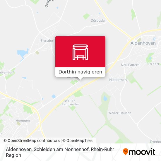 Aldenhoven, Schleiden am Nonnenhof Karte