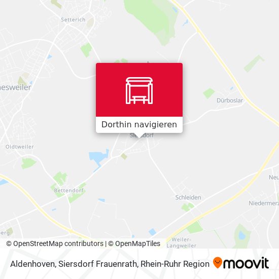 Aldenhoven, Siersdorf Frauenrath Karte