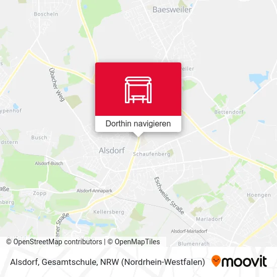 Alsdorf, Gesamtschule Karte