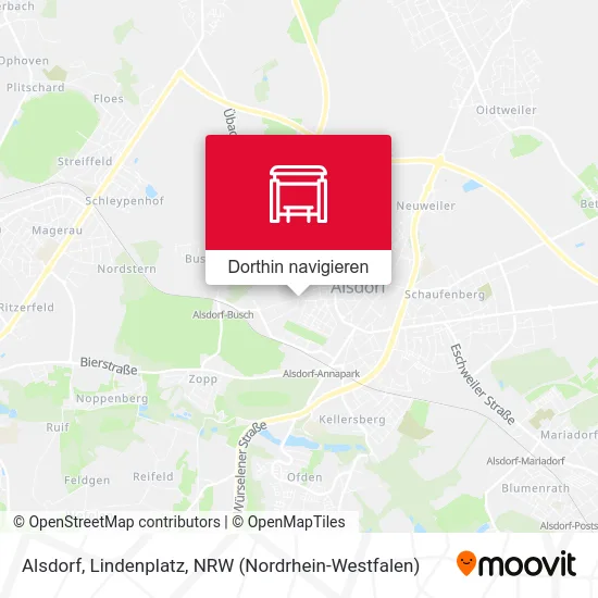 Alsdorf, Lindenplatz Karte