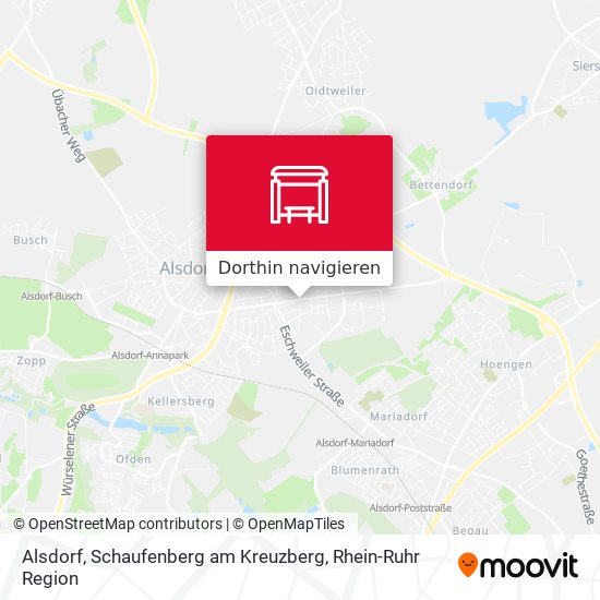 Alsdorf, Schaufenberg am Kreuzberg Karte