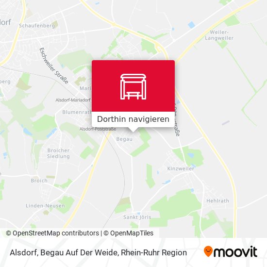 Alsdorf, Begau Auf Der Weide Karte