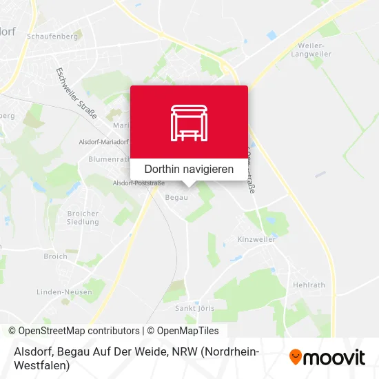 Alsdorf, Begau Auf Der Weide Karte