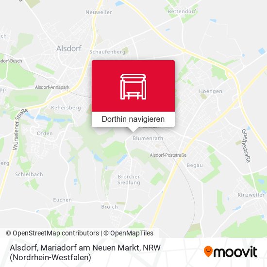 Alsdorf, Mariadorf am Neuen Markt Karte