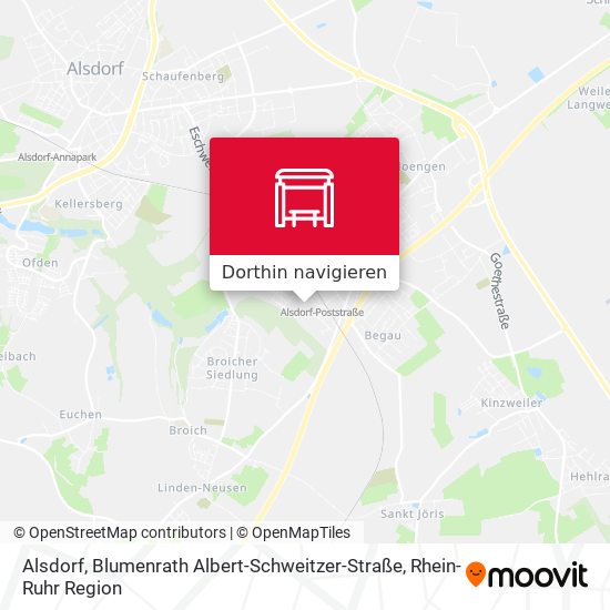 Alsdorf, Blumenrath Albert-Schweitzer-Straße Karte