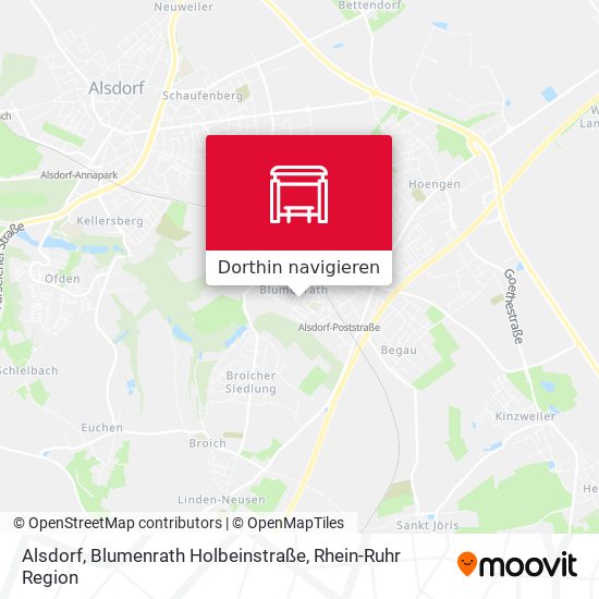 Alsdorf, Blumenrath Holbeinstraße Karte
