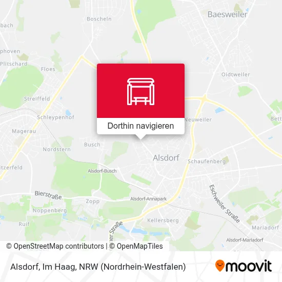 Alsdorf, Im Haag Karte