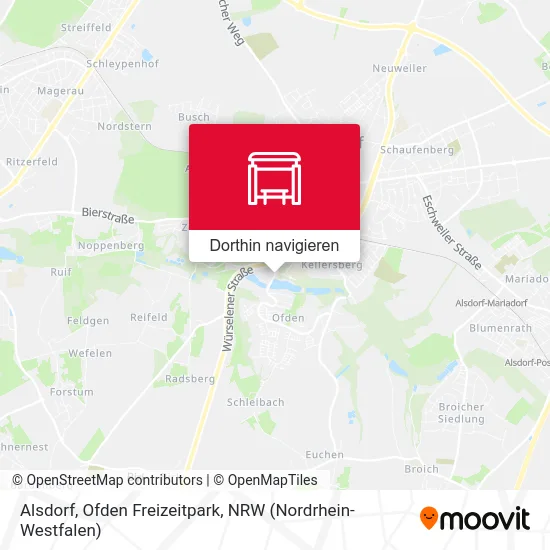 Alsdorf, Ofden Freizeitpark Karte