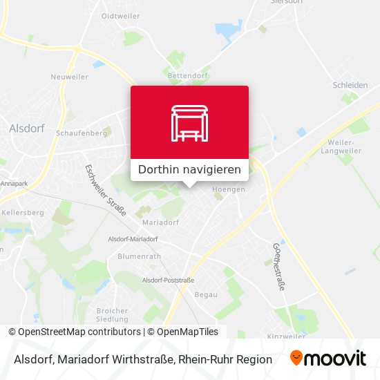 Alsdorf, Mariadorf Wirthstraße Karte