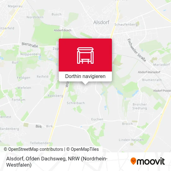 Alsdorf, Ofden Dachsweg Karte