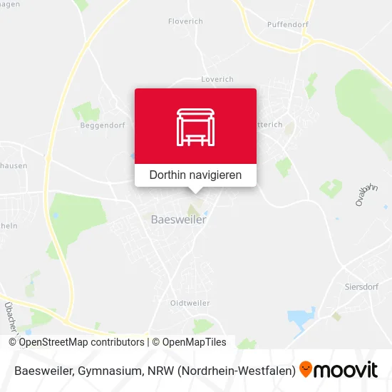 Baesweiler, Gymnasium Karte