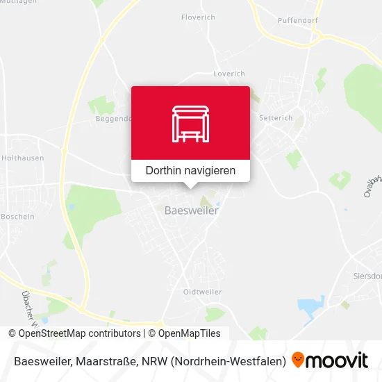 Baesweiler, Maarstraße Karte