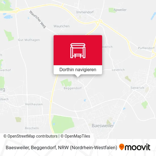 Baesweiler, Beggendorf Karte