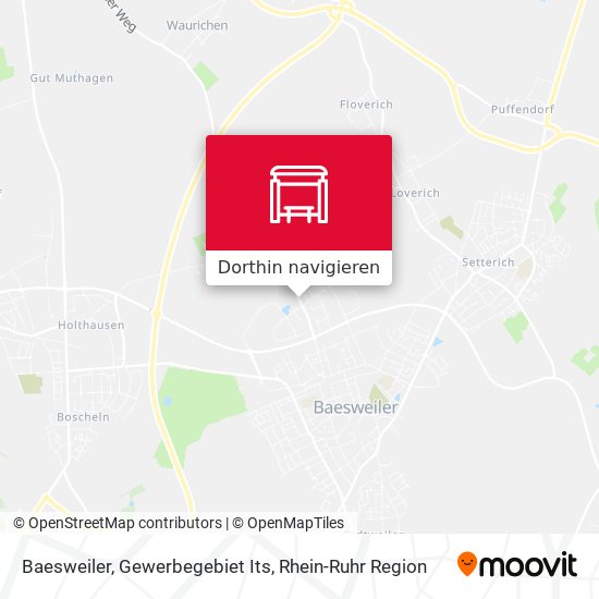 Baesweiler, Gewerbegebiet Its Karte