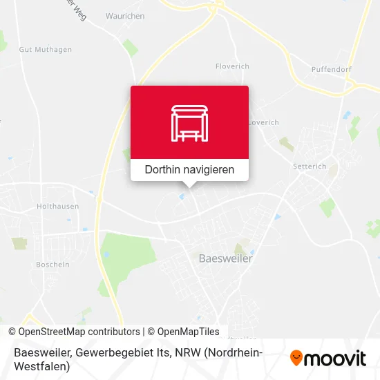 Baesweiler, Gewerbegebiet Its Karte
