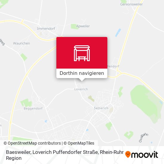 Baesweiler, Loverich Puffendorfer Straße Karte