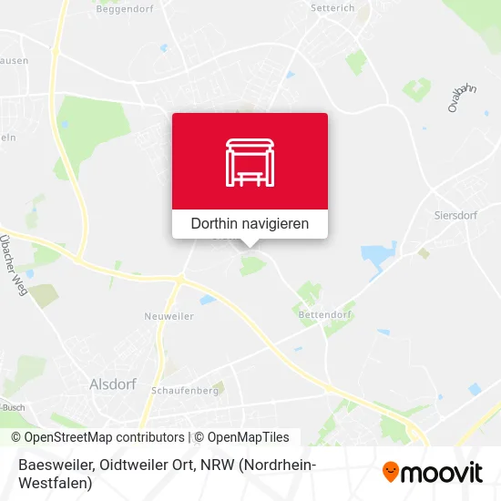 Baesweiler, Oidtweiler Ort Karte