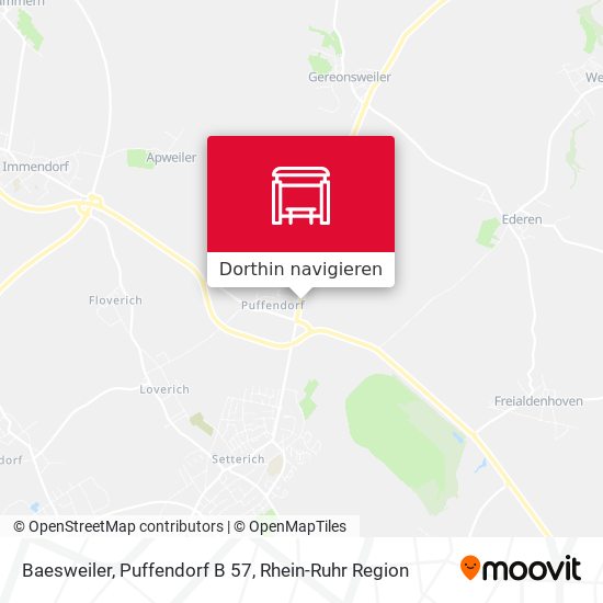 Baesweiler, Puffendorf B 57 Karte