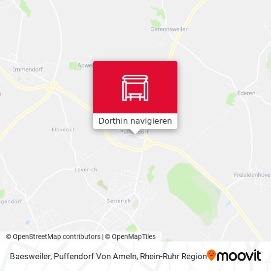 Baesweiler, Puffendorf Von Ameln Karte