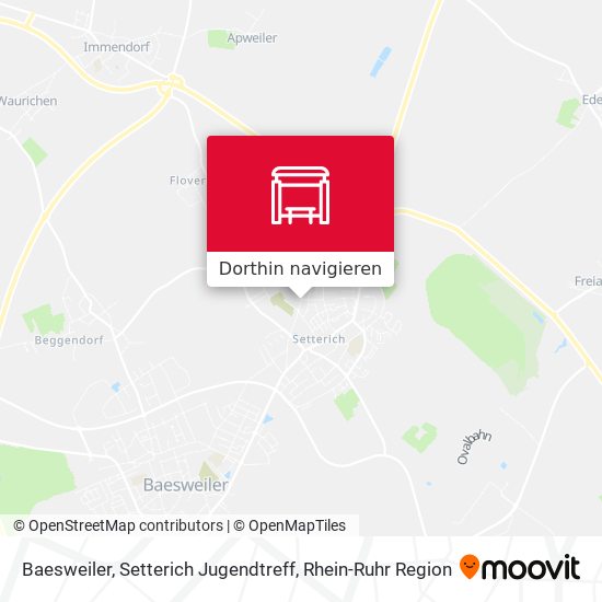 Baesweiler, Setterich Jugendtreff Karte