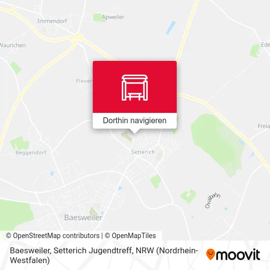 Baesweiler, Setterich Jugendtreff Karte