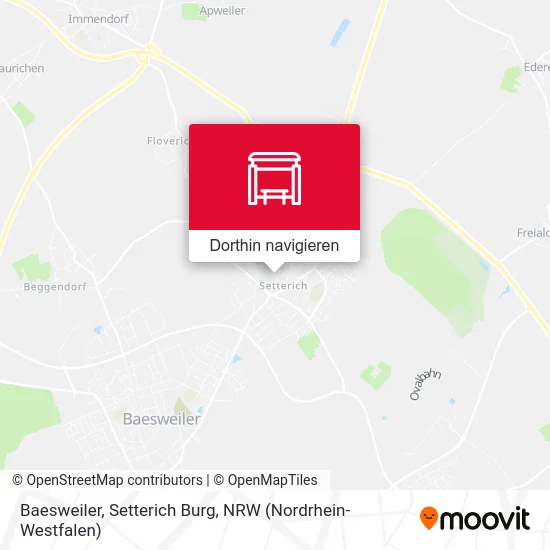 Baesweiler, Setterich Burg Karte