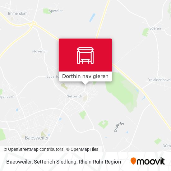 Baesweiler, Setterich Siedlung Karte