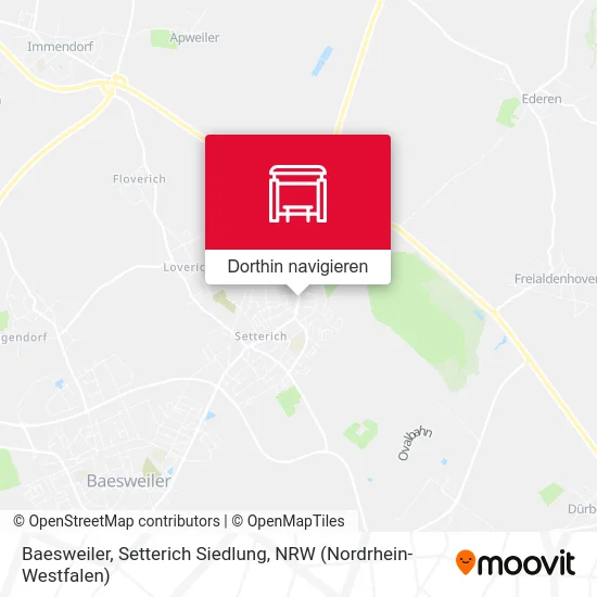 Baesweiler, Setterich Siedlung Karte