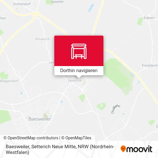 Baesweiler, Setterich Neue Mitte Karte